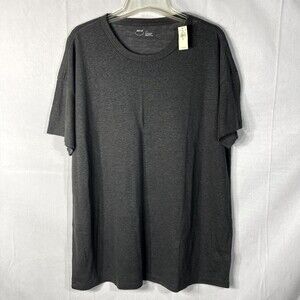 NWT Aerie Oversized Short Sleeve Linen Blend‎ Tshirt Granite Size S